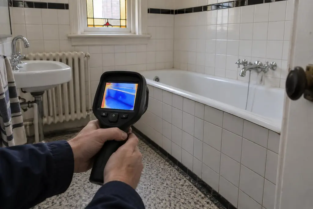 Lekdetectie Beverwijk – onderzoek in een badkamer van een oudere woning